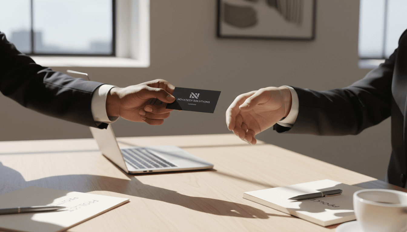 Business professionals in successful consultation meeting